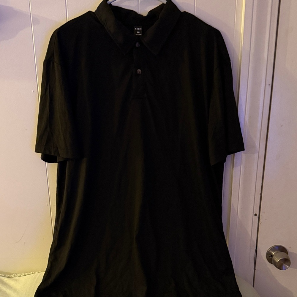 SHEIN Black Men's Polo Shirt